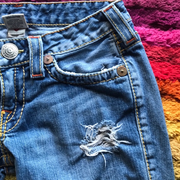 True Religion Distressed Jeans SZ 27 - Picture 5 of 8